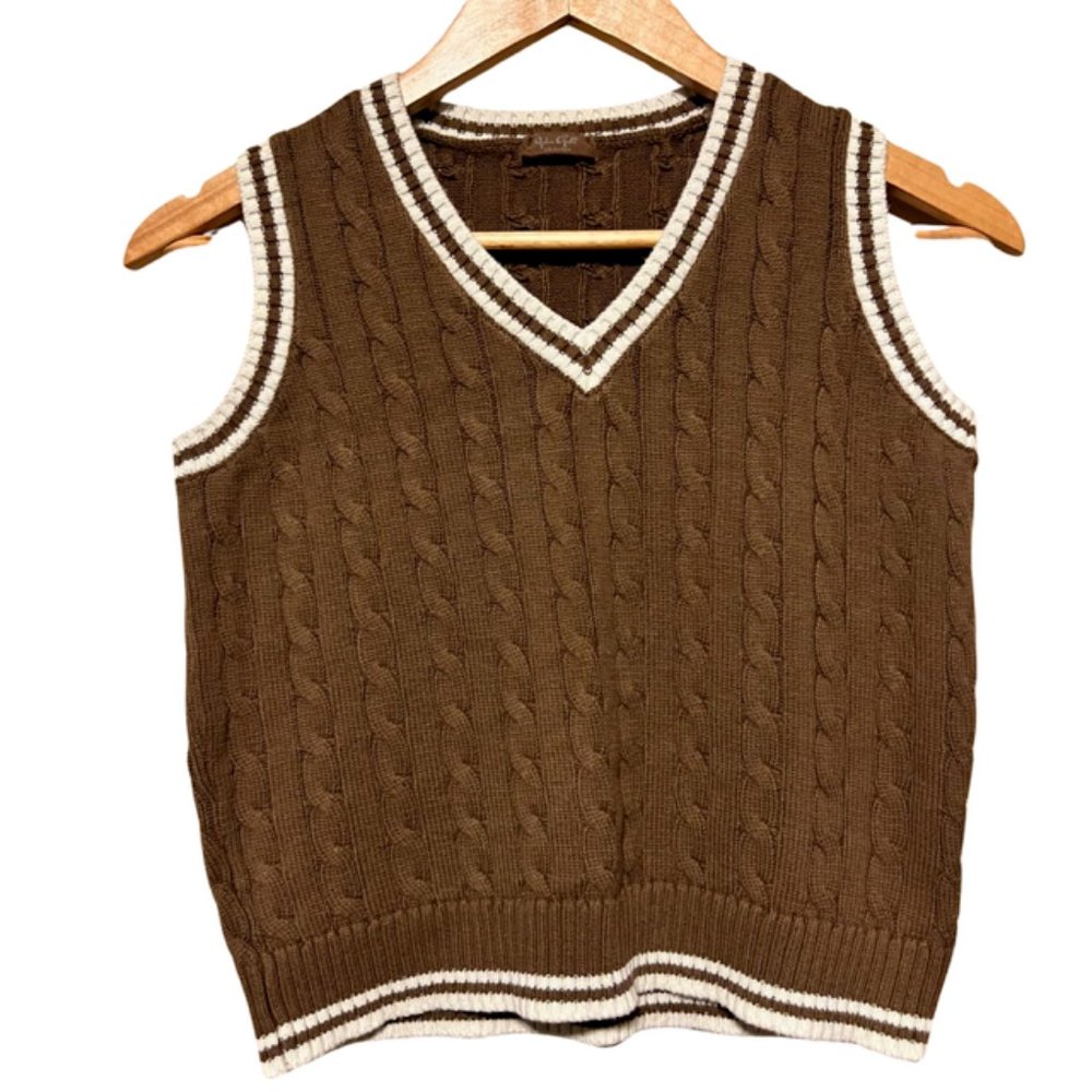 Women's brown vest, PacSun